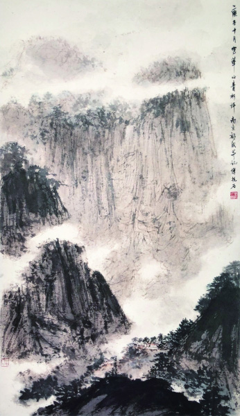 山水（国画） 105×61厘米 1960年 傅抱石 中央美术学院美术馆藏